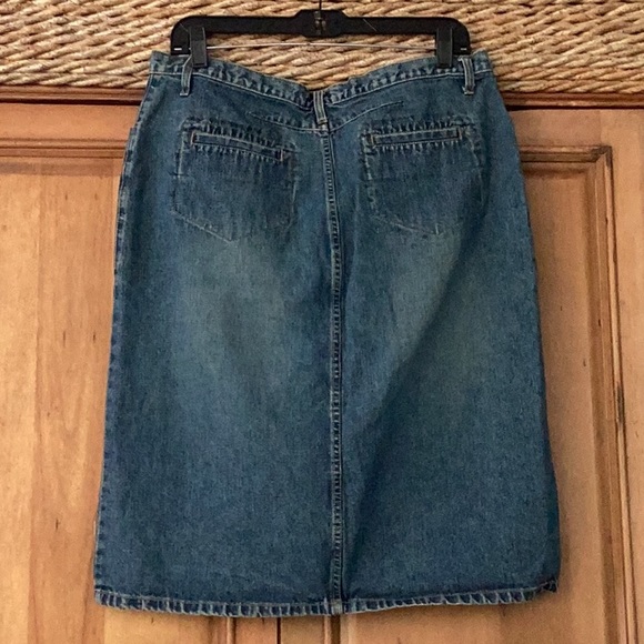 🦋NWOT Faded Glory Just So Fun Size 14 Denim Skirt Wardrobe Closet Must Have 🦋 - Picture 7 of 10